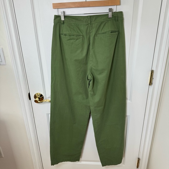 J. Crew Pleated Front-Button Pant Green - Picture 9 of 11